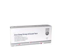 Test Rapido Streptococco A | Tampone Faringeo Streptococco A | Valuta Necessità Terapie Antibiotiche | Per Adulti e Bambini | Risultati in 10 Minuti | Certificato CE | Registrato Ministero Salute