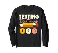 Test Test 123 test giorno insegnante-studente esame TAAR Maglia a Manica
