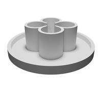 Test Tube Holder for Laboratory API Testing with Spill Protection