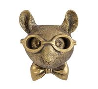 Testa 3D da parete ornamento cervo ornamento testa di coniglio sculture da parete testa di animale statua arte moderna teste di animali in resina accessori per la casa decorazioni da parete per