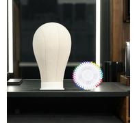 Testa a blocchi di tela con parrucca desktop da 40 pin testa di manichino testa