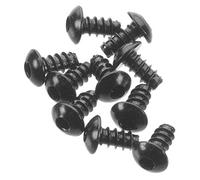 Testa a bottone a esagono incassato M3 x 6 mm, nero (10)