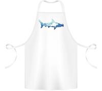Testa a Martello Shark Scuba Sub Diving Sub Cotone Grembiule 100% Biologico