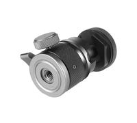Testa a sfera con rotazione a 360°, compatibile con treppiede per fotocamera e bastone per selfie, forte durata e alta stabilità