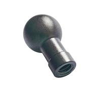 Testa a sfera connettore di montaggio per treppiede compatibile hardware | Corpo in lega di alluminio nero, base filettata cilindrica, connessione per componenti di montaggio per telefono e tablet