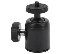 Testa a sfera della fotocamera - lega di alluminio leggero, supporto a vite 1/4 con cuscinetto in gomma, prestazioni stabili per treppiede e monopode (carico da 2 kg)