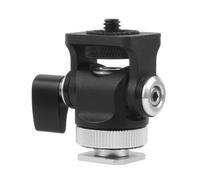 Testa a sfera in metallo Cold Shoe Staffa sferica Treppiede Per Testa Per Telefono Clip Monitor DSLR Accessori Fotografia Treppiede Piastra Testa Sostituzione Parti a sgancio rapido per fotocamere