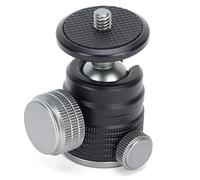 Testa a Sfera, Mini Testa a Sfera Girevole a 360 Gradi Adattatore per Montaggio su Slitta Calda Testa a Sfera per Treppiede con Testa a Vite per Treppiede da 1/4 di Pollice per