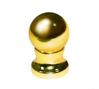 Testa a sfera per asta della bandiera, accessorio di ricambio per esterni, materiale ABS, resistente alle intemperie e all'usura, per aste standard (oro)