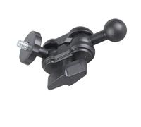 Testa a sfera per fotografia completa, 17 mm a 1/4 di piede, base vorticosa in polistirene, supporto per parentesi auto, supporto per fotocamera, giunto sferico per fotocamera in polistirolo