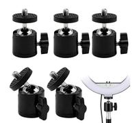 Testa a sfera per treppiede, snodo sferico a 360° con supporto filettato da 1/4", supporto per fotocamera DSLR, reflex, fotocamera compatta e action cam, portatile, antigraffio, versatile