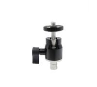 Testa a sfera PTZ in lega di alluminio per accessori fotografici Compatibilità con treppiede e testa a sfera regolabile PTZ nero/grigio palmare