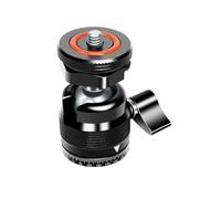 Testa a slitta piccola in metallo accessori per treppiede fotocamera testa a sfera universale staffa per luce di riempimento mini universale