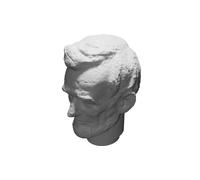 Testa Abraham Lincoln per Action Figure Mego 8 Pollici Corpo Stampato 3D