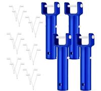 Testa aspirante per piscina, ricambio con perno di bloccaggio con clip a V, adatta a pali telescopici standard per la pulizia delle foglie