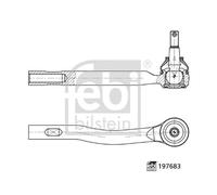 Testa barra d'accoppiamento Assale anteriore Dx per FORD FORD AUSTRALIA RANGER