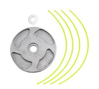 Testa da 1 pc di alluminio universale con 4 linee filo di taglio della linea di taglio in nylon coda compatibile con la sostituzione del mercato dei tosaerbate(A)