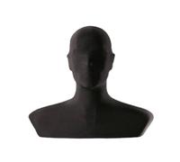 TESTA DA APPOGGIO PER PARRUCCHE CAPPELLI CRAVATTE ATTE NERO UOMO