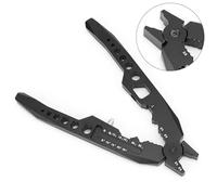 Testa da Balle, Pinzette per Anelli a Pressione, Clip Clip in Alluminio in Alluminio per Misure di Saldatura Le Viti a Vite RC (Black)