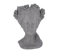 Testa dama lady vaso terracotta shabby stile etnico arredo casa soprammobile