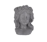 Testa dama lady vaso terracotta shabby stile etnico arredo casa soprammobile