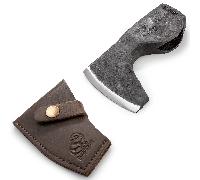 Testa d'ascia forgiata a mano Beavercraft con fodero in pelle AX6_Head