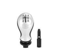 Testa Del Bastone Del Pomello Del Cambio Del Cambio Per Auto A 5 Velocità | Compatibile Con Citroen C5 2001-2008 Xsara Picasso 1999-2008(Glossy silver)