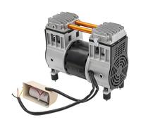 Testa del compressore d'aria 980 W con 1380 giri/min, compressore silenzioso, 90 l/min, con motore in rame puro e silenziatore per officina e riparazione auto (980 W)