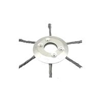 Testa del decespugliatore con ruota in filo d'acciaio da 20/23 cm, spazzola universale for la rimozione di erbacce, muschio, ruggine, adatta for decespugliatori a benzina(6inch 3 claws)