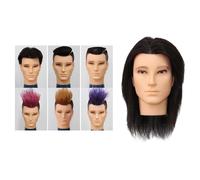 Testa del manichino maschile Allenamento portatile Testa per le prove