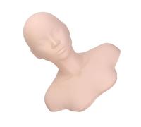 Testa del Manichino Massaggio, Materiale di Riempimento Ad Alta densità PVC Gomma Morbida Design a metà Corpo con Spalle, Punti Incisi per Pratica di Massaggio, Cure di