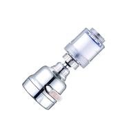 Testa del rubinetto filtro dell'acqua a 3 stadi con 9 cartucce e adattatore multiplo Tipo di spray rotazione a 360 gradi, compatibile lavello della cucina