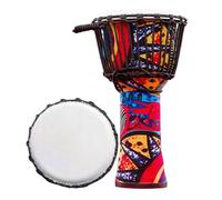 Testa Del Tamburo In Pelle Di Capra Tamburo Djembe 8/10 Pollici Musica Di Ispirazione Africana Doumbek, Djembe Drum per L'accompagnamento Della Danza Tamburo a Mano(Tie rope 10inch)