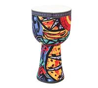 Testa Del Tamburo In Pelle Di Capra Tamburo Djembe 8/10 Pollici Musica Di Ispirazione Africana Doumbek, Djembe Drum per L'accompagnamento Della Danza Tamburo a Mano(Large 8inch-C)