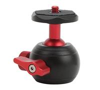 Testa del Treppiede, Testa a Sfera Panoramica in Lega di Alluminio a 360 Gradi, con Filettatura da 1/4 di Pollice e 3/8 di Pollice, per Fotocamera DSLR, Videocamera, Monopiede
