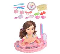 Testa Della Bambola Per Bambini Per Acconciatura - Fai Finta Di Giocare Alla Testa Di Bellezza | Set Di Giocattoli Colorato, Modello Di Pratica Della Ragazza, Kit Salone, Bambola Per Lo Styling Divert