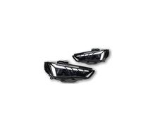 Testa Della Lampada Compatibile for Audi A3 Faro 2013-2021 Fari S3 A3L DRL Indicatori di direzione Abbaglianti Angelo Occhio lente del proiettore(13-16 Halogen)