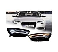 Testa Della Lampada Compatibile for Audi A6 C7 Faro 2012-2018 Fari A6 C7 DRL Indicatori di direzione Abbaglianti Angelo Occhio lente del proiettore(16-18)