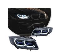 Testa Della Lampada Compatibile for BMW E90 Faro 2005-2012 Fari 320i 325i 318i DRL Indicatori di direzione Abbaglianti Angelo Occhio lente del proiettore