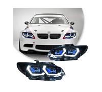 Testa Della Lampada Compatibile for BMW E92 E93 Faro 2006-2012 Fari 330I 335I DRL Indicatori di direzione Abbaglianti Angelo Occhio lente del proiettore(For 2006-2010,Car Have AFS)