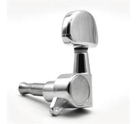 Testa della macchina per accordare la chitarra Meccaniche Gold 3R3L Meccaniche A Bottone Semicircolare Pirolo Di Accordatura Per Chitarra Acustica Ed Elettrica(Chrome L)