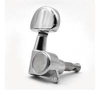 Testa della macchina per accordare la chitarra Meccaniche Gold 3R3L Meccaniche A Bottone Semicircolare Pirolo Di Accordatura Per Chitarra Acustica Ed Elettrica(Chrome R)