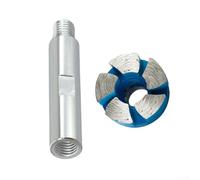 Testa della mola da 1 pollice per smerigliatrice angolare perfetta per cemento, pietra e muratura con design in acciaio trattato termicamente (con asta da 80 mm)