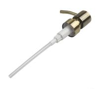 Testa della pompa in acciaio inossidabile con filettatura 28/400 per bottiglie di sapone liquido e lozioni, involucro in metallo con pompa in plastica e guarnizione per perdite per un funzionamento