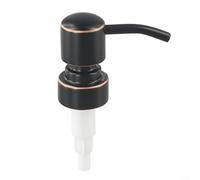 Testa della pompa in acciaio inox a spinta compatibile con filettatura 28/400 per dispenser di sapone e lozioni, dotata di molla e guarnizione resistenti (ORB)