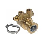 Testa della pompa PA304Z 87 mm 300 l/h albero assale con dimensioni 4,8 × 11 mmOttone con attacco 3/8" NPT e collegamento a morsetto 530929 per lavastoviglie come Colged, Elettrobar, Fluid-o-Tech