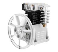 Testa della pompa per compressore, 3 HP, 66 l/min, 0,8 MPa, doppio cilindro | Testa del compressore 3HP con puleggia da 260 mm e filtro dell'aria per sistemi ad aria compressa