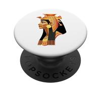 Testa della regina egiziana Cleopatra - Antica Dea Faraone Art PopSockets PopGrip Adesivo