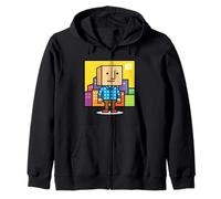 Testa della Scatola Felpa con Cappuccio