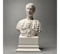 Testa della statua di Cesare, piccola statua di busto di Cesare Scultura mitologia greca per la decorazione della mensola del soggiorno, decorazione domestica moderna e collezione di schizzo pratica
